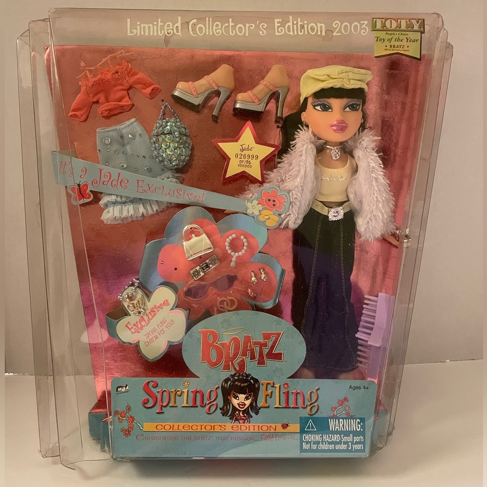 Bratz Vtg Spring Fling Jade 2003 New Open Box Limited Collectors Edition Doll